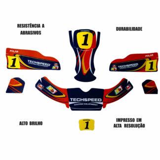 Kit de adesivos CRG 06 kart personalizado completo KART ART ESTILO